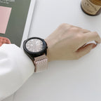 Nylon Watch Strap with W Pattern – Adjustable Loopback Sport Watch Band