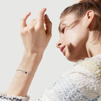 Elegant Adjustable MOM Bracelet – Silver Heart Bracelet Gift for Mothers