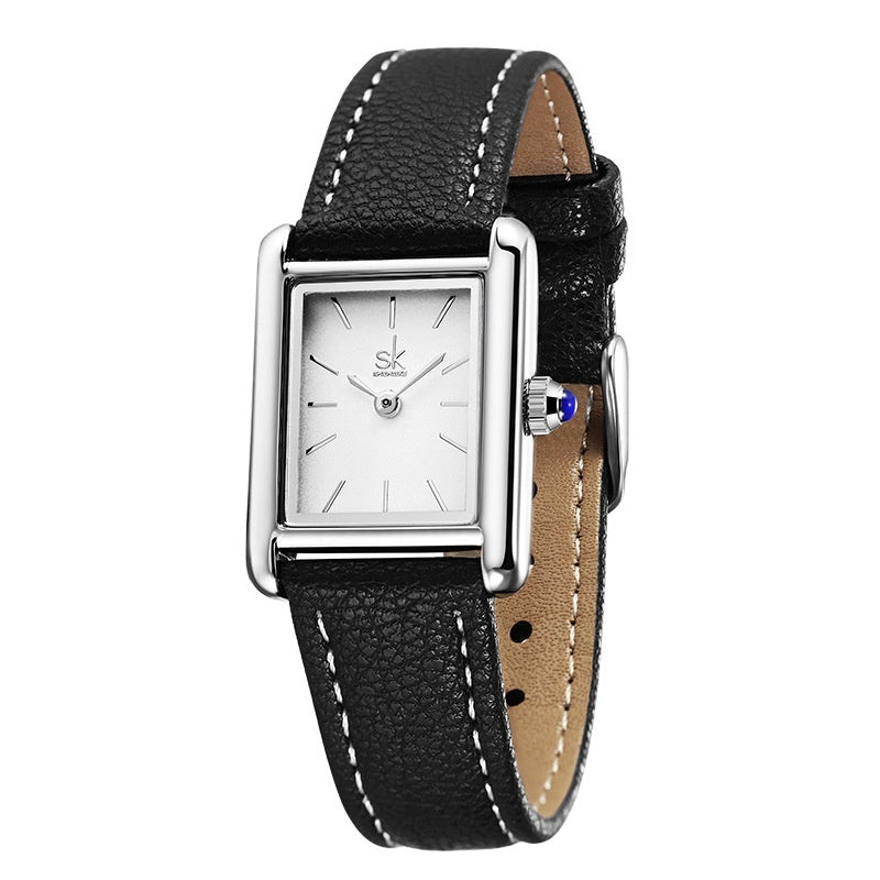 Women's Retro Square Quartz Watch – Minimalist Waterproof Fashion Watch