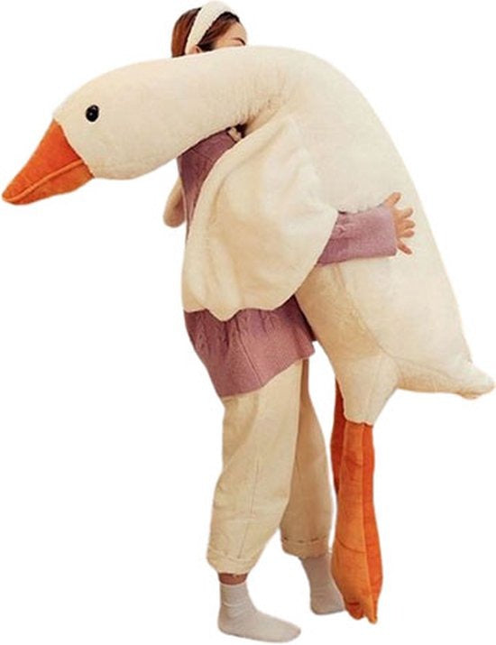 Gigantische Witte Gans Knuffel - Ultra Zacht Lichaamskussen