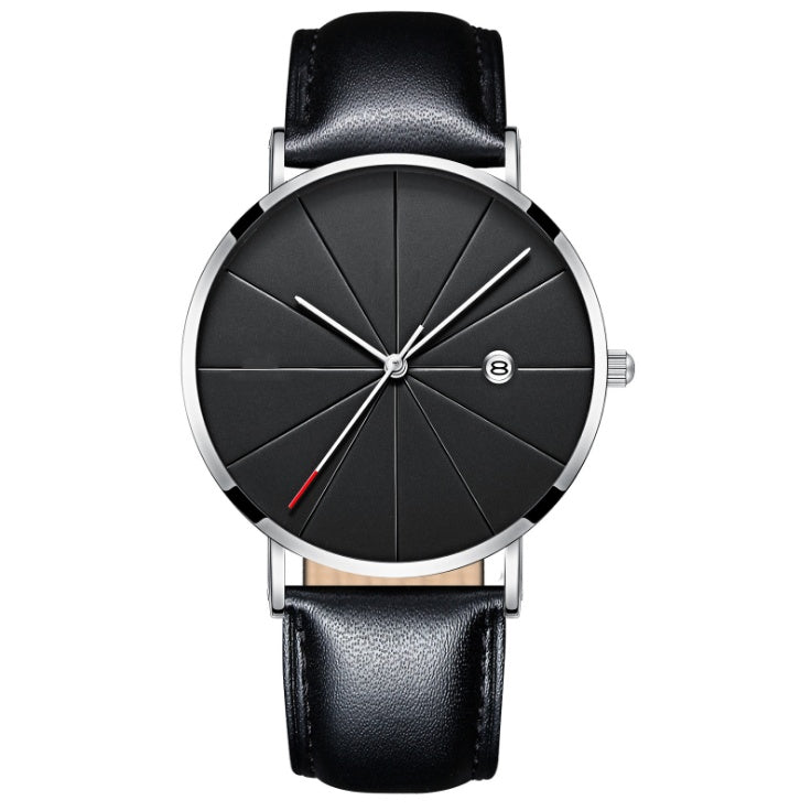 Men’s Waterproof Minimal Quartz Watch with Calendar – Elegant Business Style
