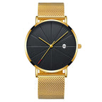 Men’s Waterproof Minimal Quartz Watch with Calendar – Elegant Business Style