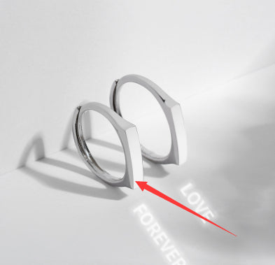 Hidden Love Projection Ring – “I Love You” Light Reveal | 925 Sterling Silver