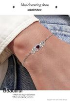 Elegant Adjustable MOM Bracelet – Silver Heart Bracelet Gift for Mothers