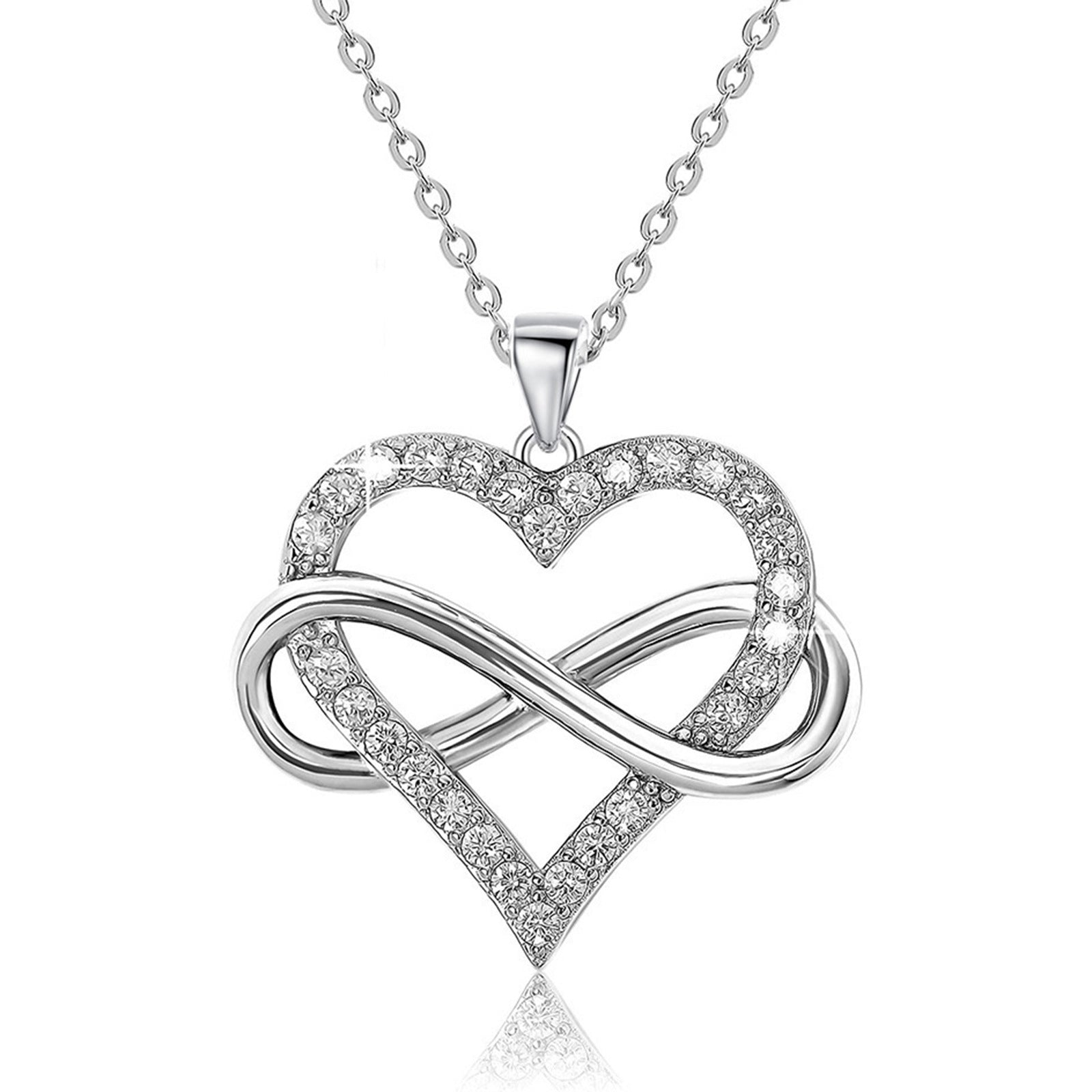 Unlimited Love Heart Necklace for Women – Elegant Gold Love Pendant